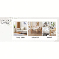 Curved Cushion White Faux Leather Dining Chairs with Black Metal Legs Set of 4 for Kitchen Restaurant Office