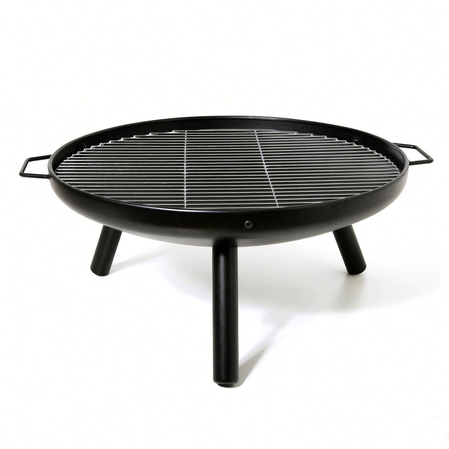 23 Inch Outdoor Fire Pit With Grill Rack For Backyard Patio Garden Camping BBQ Picnic Bonfire