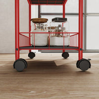 6 Tier Slim Rolling Storage Cart With Wheels Mobile Shelving Unit For Kitchen Bathroom Office Laundry Narrow Spaces