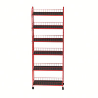 6 Tier Slim Rolling Storage Cart With Wheels Mobile Shelving Unit For Kitchen Bathroom Office Laundry Narrow Spaces