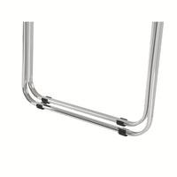 Transparent Stackable Folding Chair With Acrylic Seat And Chrome Frame For Versatile Indoor And Outdoor Use