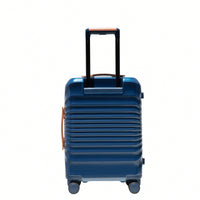 Lightweight 20 Inch Carry On Suitcase With TSA Lock USB Port Spinner Wheels And Wheel Lock Artificial Leather Top Handle Black