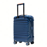 Lightweight 20 Inch Carry On Suitcase With TSA Lock USB Port Spinner Wheels And Wheel Lock Artificial Leather Top Handle Black