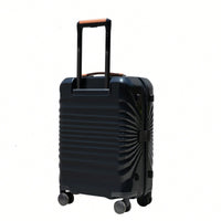 Lightweight 20 Inch Carry On Suitcase With TSA Lock USB Port Spinner Wheels And Wheel Lock Artificial Leather Top Handle Black