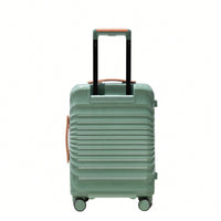 Lightweight 20 Inch Carry On Suitcase With TSA Lock USB Port Spinner Wheels And Wheel Lock Artificial Leather Top Handle Black