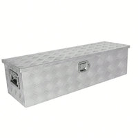 39 Inch Lightweight Aluminum Truck Tool Box with Gas Strut Lock Weather-Resistant Design for Trailers and Pickups