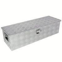39 Inch Lightweight Aluminum Truck Tool Box with Gas Strut Lock Weather-Resistant Design for Trailers and Pickups