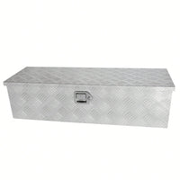 39 Inch Lightweight Aluminum Truck Tool Box with Gas Strut Lock Weather-Resistant Design for Trailers and Pickups