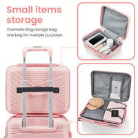 Lightweight 4 Piece Expandable Hard Shell Luggage Set With TSA Lock And Silent Spinner Wheels For Travel