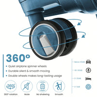 Lightweight 4 Piece Expandable Hard Shell Luggage Set With TSA Lock And Silent Spinner Wheels For Travel