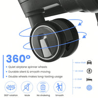 Lightweight 4 Piece Expandable Hard Shell Luggage Set With TSA Lock And Silent Spinner Wheels For Travel