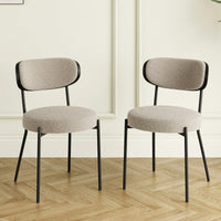 Modern Bentwood Kitchen Dining Chairs Set Of 2 With Ash Veneer Backrest And Black Powder Coated Legs Ergonomic Design For Comfort And Style