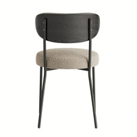 Modern Bentwood Kitchen Dining Chairs Set Of 2 With Ash Veneer Backrest And Black Powder Coated Legs Ergonomic Design For Comfort And Style