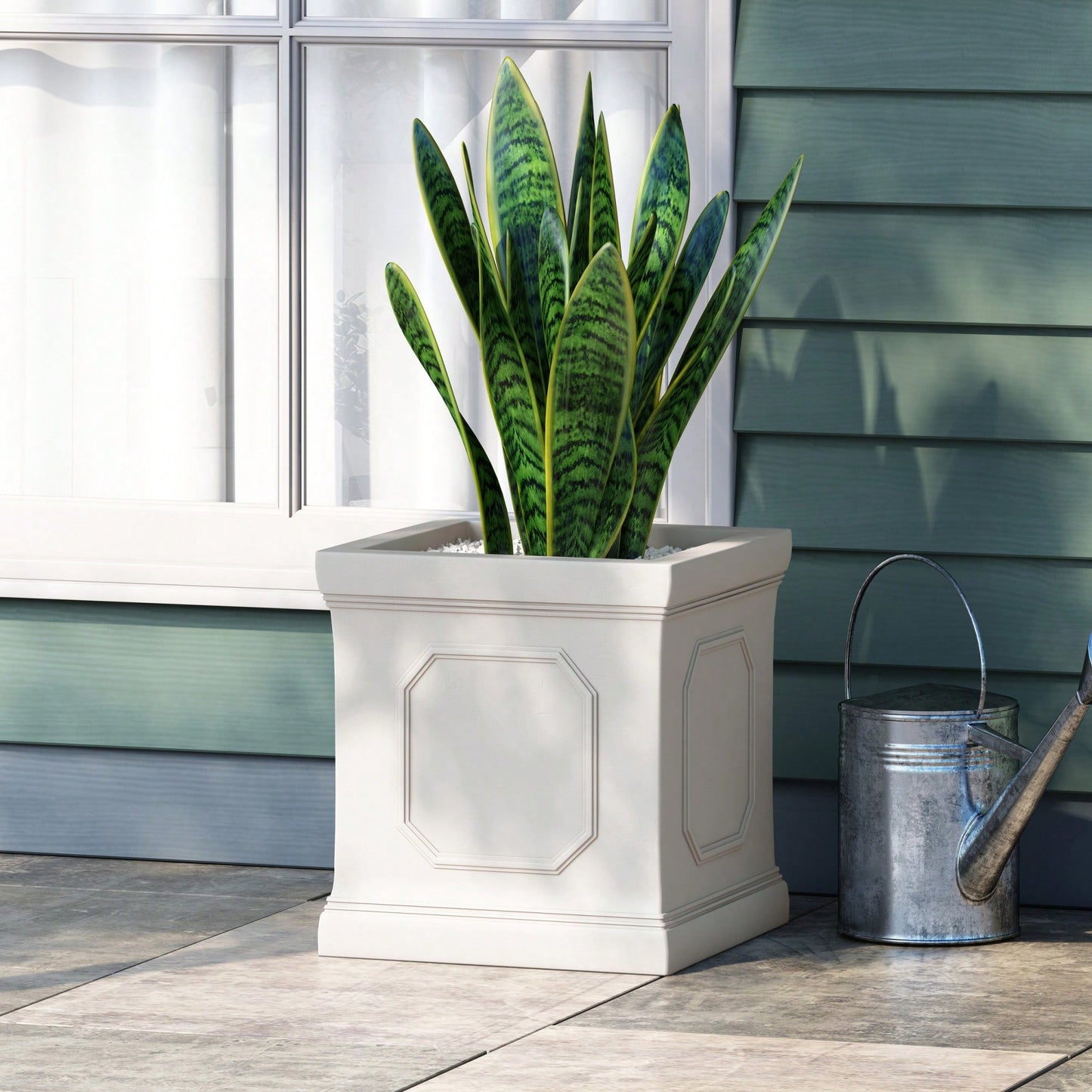 Elevate Your Outdoor Aesthetic With A Stylish Self-Watering Planter