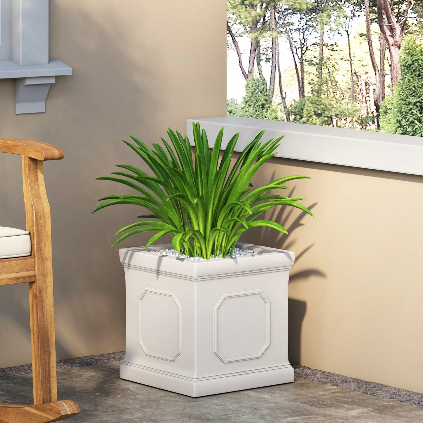 Elevate Your Outdoor Aesthetic With A Stylish Self-Watering Planter