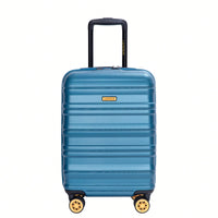 TSA Approved 18.5" Hard Shell Carry On Suitcase With 360° Spinner Wheels And Adjustable Pull Rod - Ideal For Business Travel