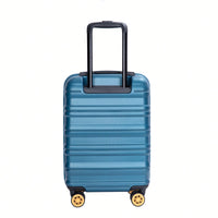 TSA Approved 18.5" Hard Shell Carry On Suitcase With 360° Spinner Wheels And Adjustable Pull Rod - Ideal For Business Travel