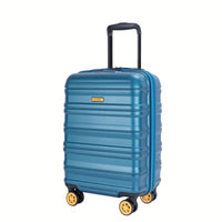 TSA Approved 18.5" Hard Shell Carry On Suitcase With 360° Spinner Wheels And Adjustable Pull Rod - Ideal For Business Travel