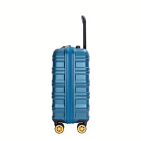 TSA Approved 18.5" Hard Shell Carry On Suitcase With 360° Spinner Wheels And Adjustable Pull Rod - Ideal For Business Travel