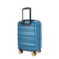 TSA Approved 18.5" Hard Shell Carry On Suitcase With 360° Spinner Wheels And Adjustable Pull Rod - Ideal For Business Travel
