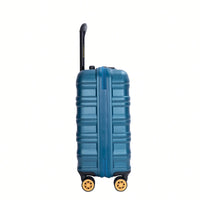 TSA Approved 18.5" Hard Shell Carry On Suitcase With 360° Spinner Wheels And Adjustable Pull Rod - Ideal For Business Travel