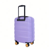 TSA Approved 18.5" Hard Shell Carry On Suitcase With 360° Spinner Wheels And Adjustable Pull Rod - Ideal For Business Travel