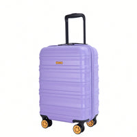 TSA Approved 18.5" Hard Shell Carry On Suitcase With 360° Spinner Wheels And Adjustable Pull Rod - Ideal For Business Travel