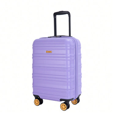 TSA Approved 18.5" Hard Shell Carry On Suitcase With 360° Spinner Wheels And Adjustable Pull Rod - Ideal For Business Travel