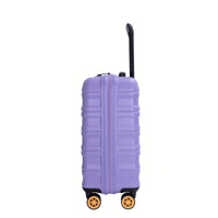 TSA Approved 18.5" Hard Shell Carry On Suitcase With 360° Spinner Wheels And Adjustable Pull Rod - Ideal For Business Travel
