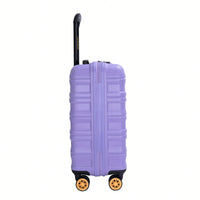 TSA Approved 18.5" Hard Shell Carry On Suitcase With 360° Spinner Wheels And Adjustable Pull Rod - Ideal For Business Travel