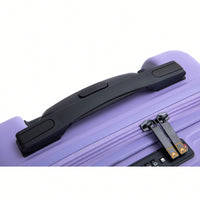 TSA Approved 18.5" Hard Shell Carry On Suitcase With 360° Spinner Wheels And Adjustable Pull Rod - Ideal For Business Travel