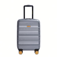 TSA Approved 18.5" Hard Shell Carry On Suitcase With 360° Spinner Wheels And Adjustable Pull Rod - Ideal For Business Travel