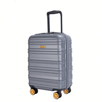 TSA Approved 18.5" Hard Shell Carry On Suitcase With 360° Spinner Wheels And Adjustable Pull Rod - Ideal For Business Travel