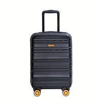 TSA Approved 18.5" Hard Shell Carry On Suitcase With 360° Spinner Wheels And Adjustable Pull Rod - Ideal For Business Travel