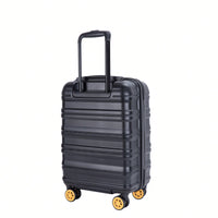 TSA Approved 18.5" Hard Shell Carry On Suitcase With 360° Spinner Wheels And Adjustable Pull Rod - Ideal For Business Travel