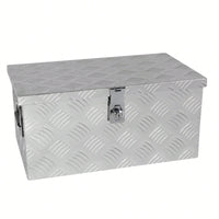 20 Inch Lightweight Aluminum Tool Box For Truck RV ATV Outdoor Storage Organizer With Lock And Side Handle