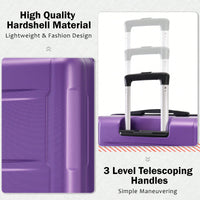 Lightweight Expandable 2 Piece Luggage Set With Spinner Wheels TSA Lock 20inch And 24inch Suitcases Travel Duffel And Toiletry Bag