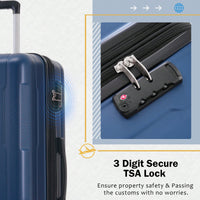 Lightweight Expandable 2 Piece Luggage Set With Spinner Wheels TSA Lock 20inch And 24inch Suitcases Travel Duffel And Toiletry Bag