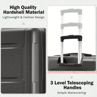 Lightweight Expandable 2 Piece Luggage Set With Spinner Wheels TSA Lock 20inch And 24inch Suitcases Travel Duffel And Toiletry Bag