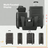 Lightweight Expandable 2 Piece Luggage Set With Spinner Wheels TSA Lock 20inch And 24inch Suitcases Travel Duffel And Toiletry Bag