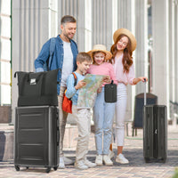 Lightweight Expandable 2 Piece Luggage Set With Spinner Wheels TSA Lock 20inch And 24inch Suitcases Travel Duffel And Toiletry Bag