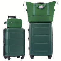 Lightweight Expandable 2 Piece Luggage Set With Spinner Wheels TSA Lock 20inch And 24inch Suitcases Travel Duffel And Toiletry Bag