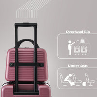 Lightweight 20 Inch Carry-On Luggage With Front Pocket USB Port And TSA Combination Lock, Ideal For Short Business Trips