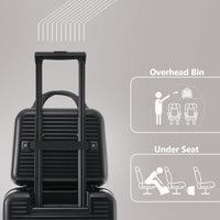 Lightweight 20 Inch Carry-On Luggage With Front Pocket USB Port And TSA Combination Lock, Ideal For Short Business Trips
