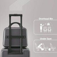 Lightweight 20 Inch Carry-On Luggage With Front Pocket USB Port And TSA Combination Lock, Ideal For Short Business Trips