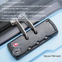 Expandable Lightweight 2-Piece Luggage Set With TSA Lock 20inch And 24inch Hard Shell Suitcases With 360° Spinner Wheels