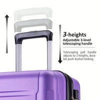 Expandable Lightweight 2-Piece Luggage Set With TSA Lock 20inch And 24inch Hard Shell Suitcases With 360° Spinner Wheels