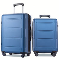 Expandable Lightweight 2-Piece Luggage Set With TSA Lock 20inch And 24inch Hard Shell Suitcases With 360° Spinner Wheels