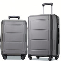 Expandable Lightweight 2-Piece Luggage Set With TSA Lock 20inch And 24inch Hard Shell Suitcases With 360° Spinner Wheels