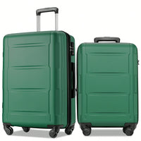 Expandable Lightweight 2-Piece Luggage Set With TSA Lock 20inch And 24inch Hard Shell Suitcases With 360° Spinner Wheels